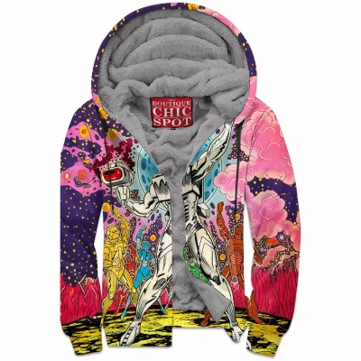 Comic Zip-Fleece-Hoodie, Rom the Space Knight Zip-Fleece-Hoodie