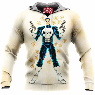 Comic Fleece-Hoodie, Punisher Fleece-Hoodie