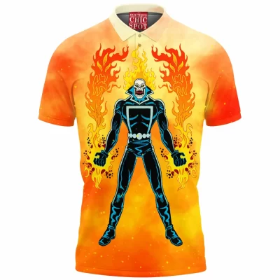 Comic Polo Shirt, Ghost Rider Polo Shirt