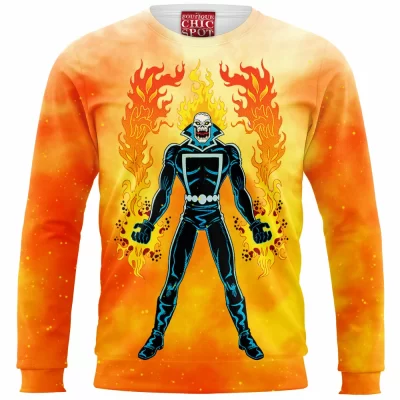 Comic Zip Sweatshirt, Ghost Rider Zip Sweatshirt