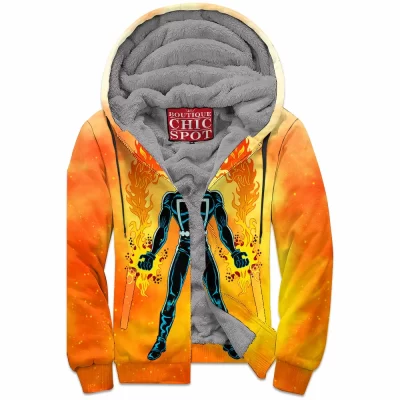 Comic Zip-Fleece-Hoodie, Ghost Rider Zip-Fleece-Hoodie