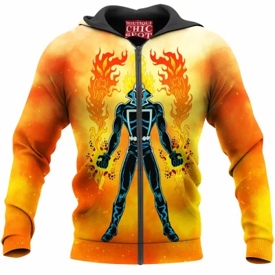 Comic Zip-Hoodie, Ghost Rider Zip-Hoodie