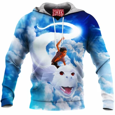 Game Fleece-Hoodie, Skyrim Fleece-Hoodie, Dragon Fleece-Hoodie, Fantasy Fleece-Hoodie