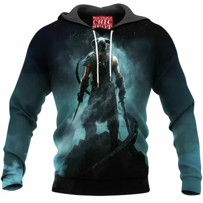 Game Hoodie, Skyrim Hoodie, Dragon Hoodie, Fantasy Hoodie