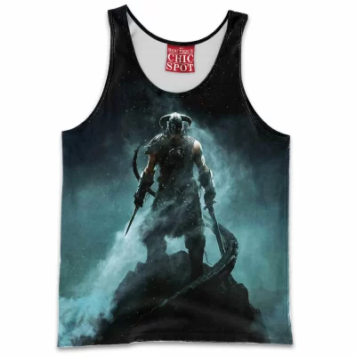 Game Tank-Top, Skyrim Tank-Top, Dragon Tank-Top, Fantasy Tank-Top