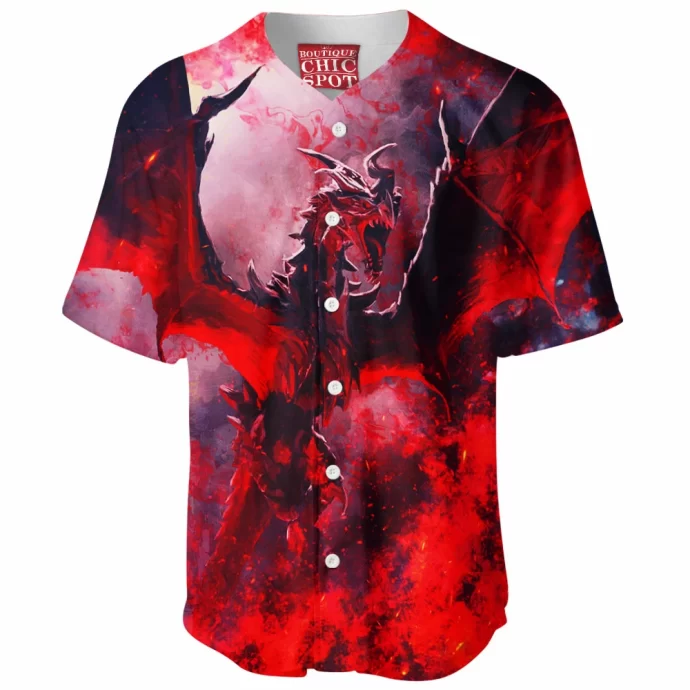 Dragon Skyrim Baseball Jersey