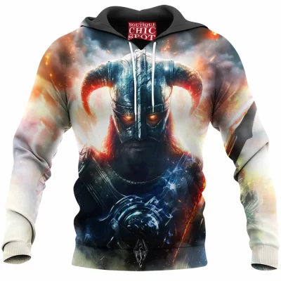 Game Hoodie, Skyrim Hoodie, Dragon Hoodie, Fantasy Hoodie, Dragonborn Hoodie
