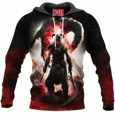 Game Hoodie, Skyrim Hoodie, Dragon Hoodie, Fantasy Hoodie, Dragonborn Hoodie