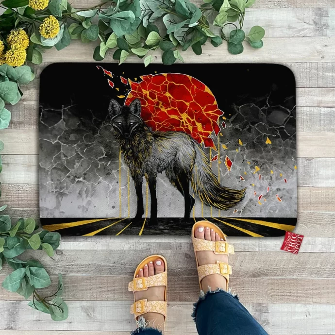 Wolf Doormat