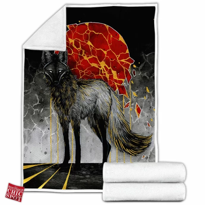 Wolf Fleece Blanket