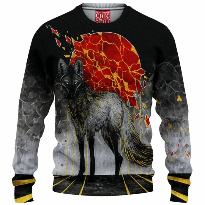 Wolf Knitted Sweater