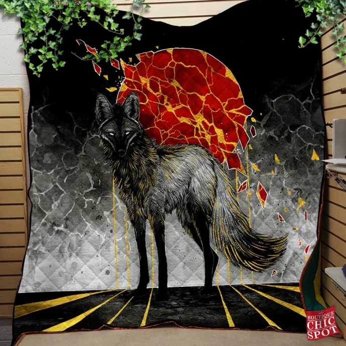 Wolf Quilt Blanket