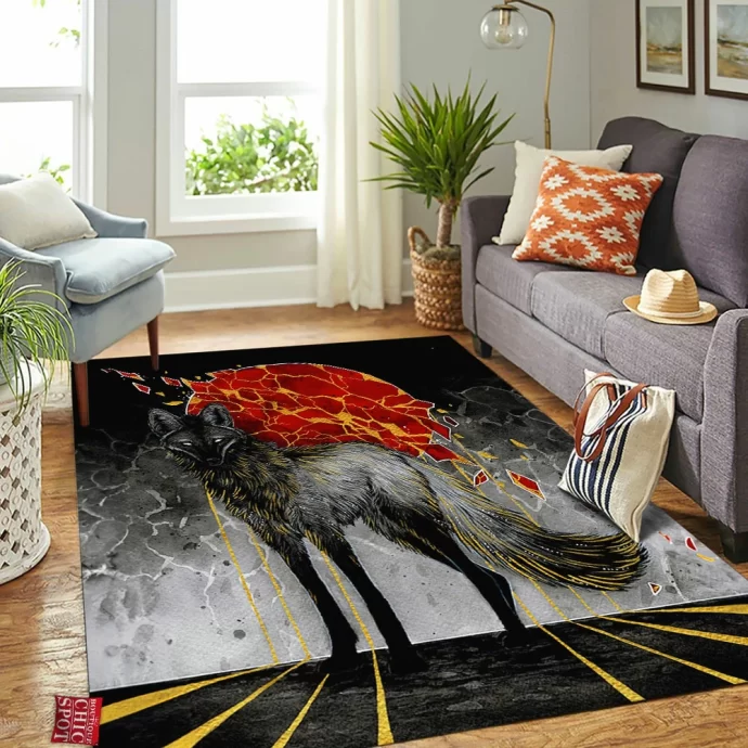 Wolf Rectangle Rug