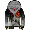 Wolf Zip-Fleece-Hoodie
