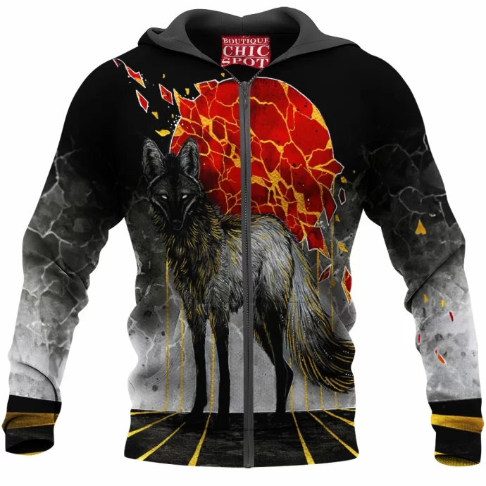 Wolf Zip Hoodie