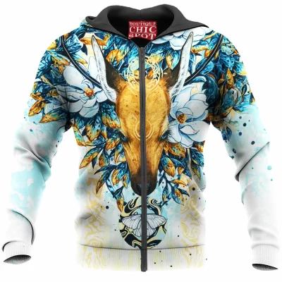 Deer Zip-Hoodie