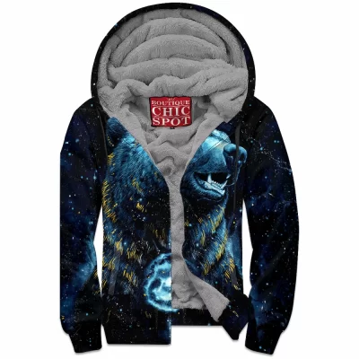 Bear Zip-Fleece-Hoodie