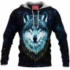 Wolf Fleece-Hoodie
