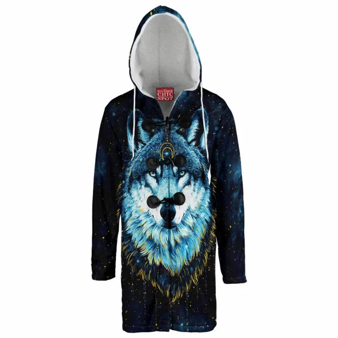 Darkness Wolf Hooded Cloak Coat