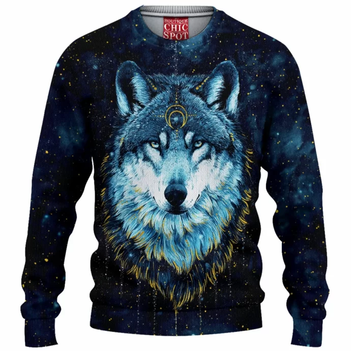 Darkness Wolf Knitted Sweater