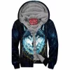 Wolf Zip-Fleece-Hoodie