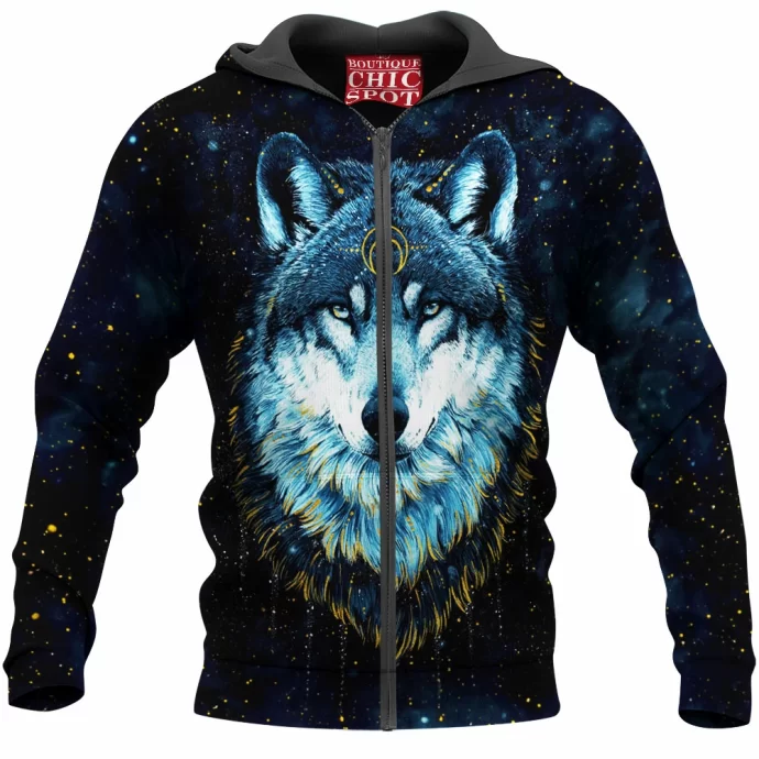 Darkness Wolf Zip Hoodie