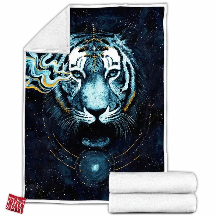 Darkness Tiger Fleece Blanket