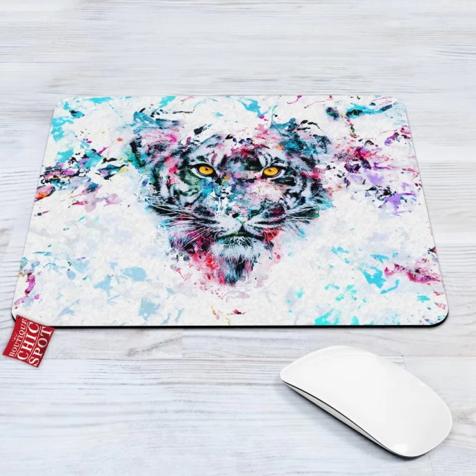 Tiger Blue Mouse Pad