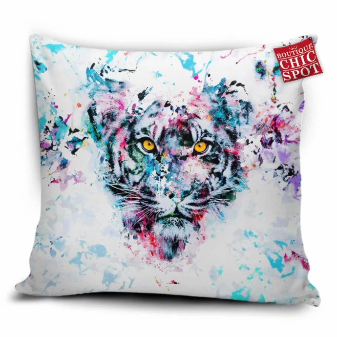 Tiger Blue Pillow Cover