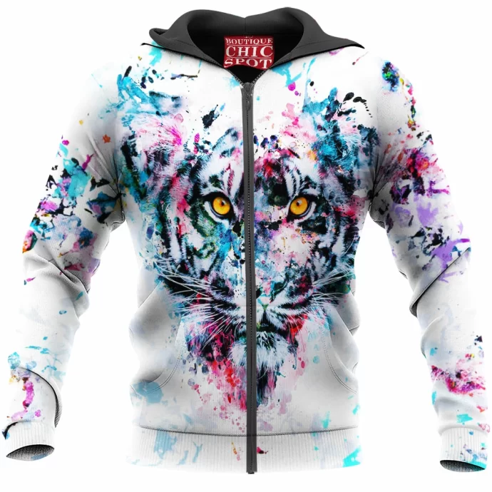 Tiger Blue Zip Hoodie