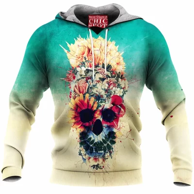 Skull Fleece-Hoodie