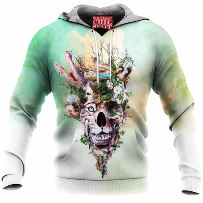 Skull Fleece-Hoodie