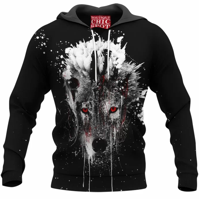 Watercolor Wolf Hoodie