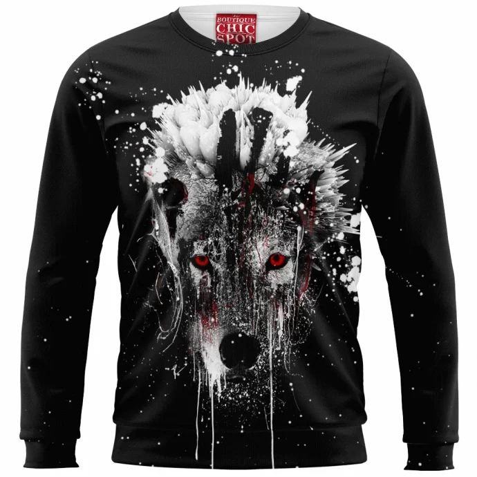 Watercolor Wolf Sweatshirt