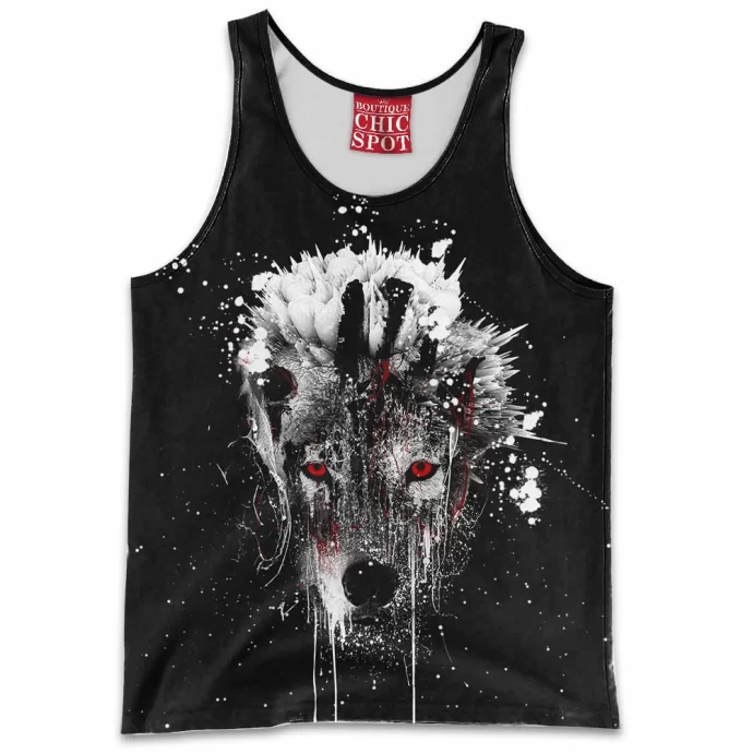 Watercolor Wolf Tank Top