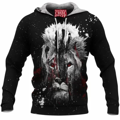 Lion Fleece-Hoodie