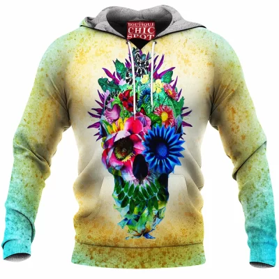 Skull Fleece-Hoodie