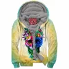 Skull Zip-Fleece-Hoodie