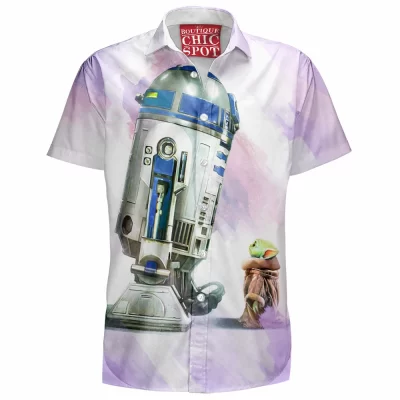 R2-D2 Hawaiian-Shirt, Sci-Fi Hawaiian-Shirt, Star Wars Hawaiian-Shirt