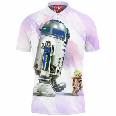 R2-D2 Polo Shirt, Sci-Fi Polo Shirt, Star Wars Polo Shirt