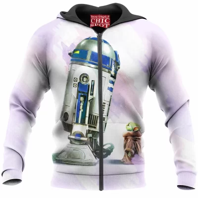 R2-D2 Zip-Hoodie, Sci-Fi Zip-Hoodie, Star Wars Zip-Hoodie