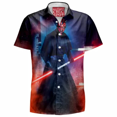 Darth Maul Hawaiian-Shirt, Sci-Fi Hawaiian-Shirt, Star Wars Hawaiian-Shirt