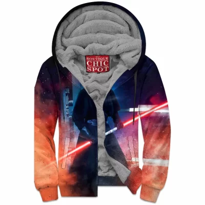 Darth Maul Zip-Fleece-Hoodie, Sci-Fi Zip-Fleece-Hoodie, Star Wars Zip-Fleece-Hoodie