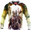 The Mandalorian Fleece-Hoodie, Sci-Fi Fleece-Hoodie, Star Wars Fleece-Hoodie