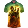 Boba Fett Polo Shirt, Sci-Fi Polo Shirt, Star Wars Polo Shirt