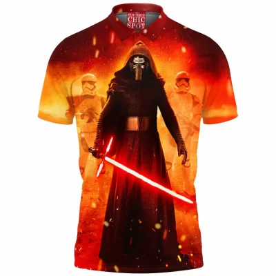 Sci-Fi Polo Shirt, Star Wars Polo Shirt, Kylo Ren Polo Shirt