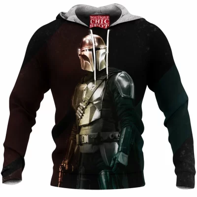 The Mandalorian Fleece-Hoodie, Sci-Fi Fleece-Hoodie, Star Wars Fleece-Hoodie