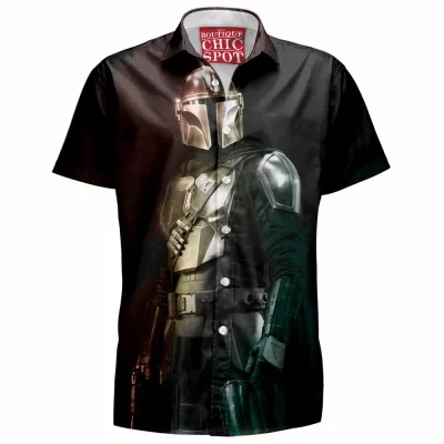 The Mandalorian Hawaiian-Shirt, Sci-Fi Hawaiian-Shirt, Star Wars Hawaiian-Shirt
