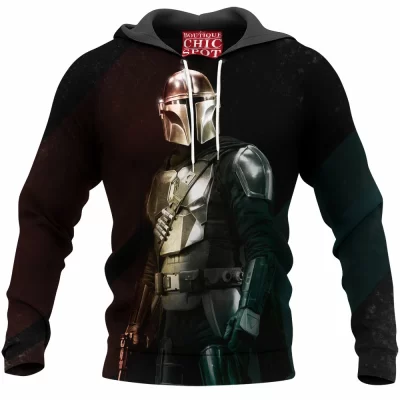 The Mandalorian Hoodie, Sci-Fi Hoodie, Star Wars Hoodie
