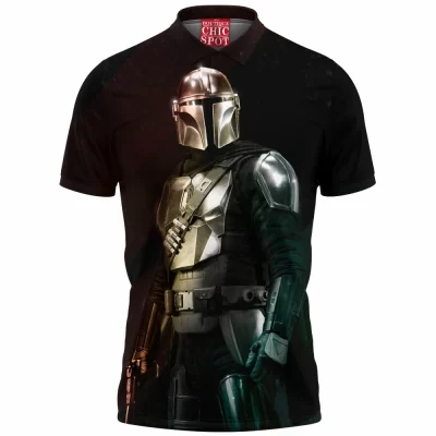 The Mandalorian Polo Shirt, Sci-Fi Polo Shirt, Star Wars Polo Shirt